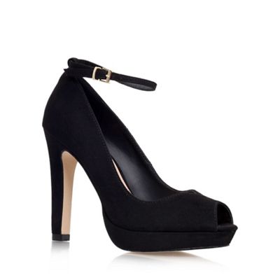 Black 'Anete' high heel court shoe